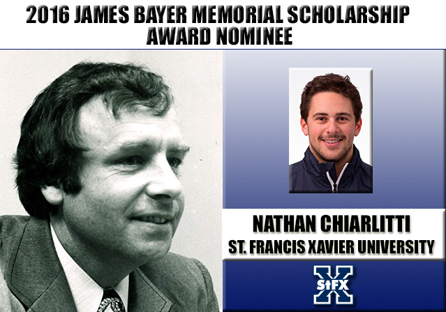 Nathan Chiarlitti nominated for AUS James Bayer Award